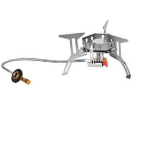 Tragbarer Gasbrenner für Outdoor-Kochen, Windgeschützt, Hochleistungsfähig, Faltbar, für <span class=keywords><strong>Camping</strong></span>, Wasserkochen, Teezubereitung, Drei-Brenner-System - Product Image 4