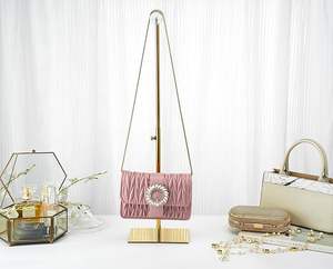 2 Acryl Schmuck Türme Ständer Set Edelstahl Lange Halsketten Ständer Höhen verstellbare Tischplatte Schmuck Organizer Home Store - Product Image 4