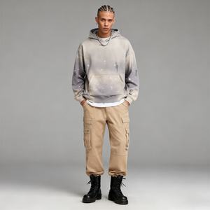 TKAN255D T-shirt Homme Oversize Décontracté Personnalisé Brodé et Sérigraphié Haute Qualité 100% Coton Épais 430G Vintage Acid Wash - Product Image 1