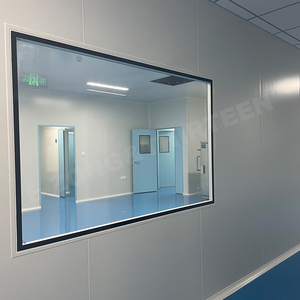 หน้าต่างสังเกตการณ์แบบปิดผนึกสูงในห้องสะอาด โรงงานผลิตยาชีวภาพ กระจกนิรภัยสองชั้น ป้องกันแบคทีเรีย ไม่มีมุมอับ - Product Image 4