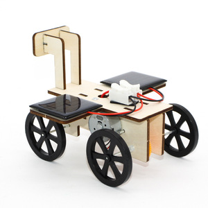 Kit de coche solar para niños, juguete educativo científico con panel solar, control manual, modelo de plástico, ensamblaje DIY, forma geométrica, 4-6 años - Product Image 4