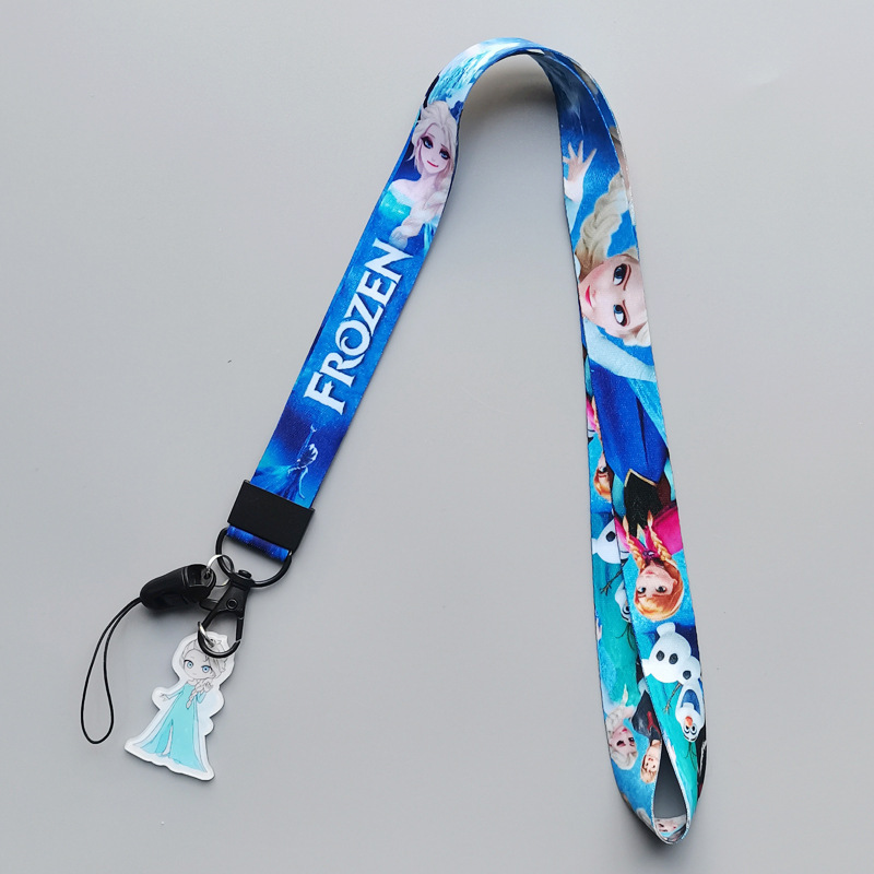 Lovely Cartoon Princess Snow White Ariel Lanyards Anti-Lost Portable Phone Neck Lanyard Wholesale Custom Accessories Lanyards Image 4