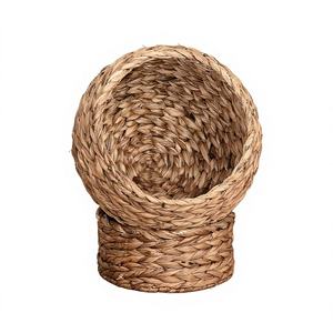 Cesta para Mascotas de Jacinto de Agua - Diseño Clásico Ecológico y Sólido, Desmontable y Lavable, Materiales Naturales, Cartón, Vietnam - Product Image 1