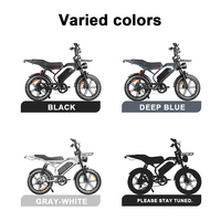 QMWHEE EU AU STOCK Vélo électrique professionnel à pneus gras S20 Pro pour adultes 250W Tout-terrain Ebike Aventure sur neige, sable et montagne
