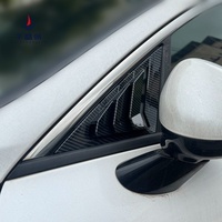 Stores de fenêtre latéraux avant en ABS, motif carbone, décoratifs, pour Kia K5 2020-2026
