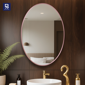 Espejo de Pared Moderno con Marco de Aluminio Negro Mate, Espejo Decorativo Rectangular Grande de 5 mm HD Eco-Silver <span class=keywords><strong>para</strong></span> Baño y Hotel - Product Image 6