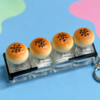 Clé USB Sonore Anti-Stress en Forme de Hamburger de Dessin Animé Personnalisé et Créatif, Jouet Mécanique pour Clavier, Idéal comme Cadeau Promotionnel