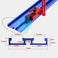 Alat pertukangan 30 tipe T, alat pertukangan 30 tipe t-slot 45/70 jenis Miter Track 80cm 100cm 122cm Chute Track Stop aluminium Alloy Guide Rail tukang kayu
