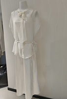 Nouvelle Collection Été 2026 : Ensemble Deux Pièces Femme Vintage en Chiffon Uni – Blouse et Robe Nuisette