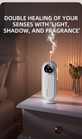 Diffuseur d'arôme rechargeable USB portable 1800mAh avec 7 modes LED Night Light Timer Settings Logo personnalisable pour les hôtels