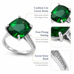 Anello Vintage Quadrato per Donne, Stile Geometrico, Accessorio da Dito per Uso Quotidiano - Product Image 4