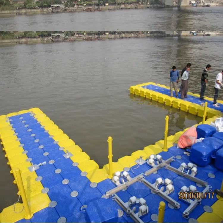 Neu gestaltete 500*500*400mm Modulare schwimmende Plattform Walking Docks Kunststoff ponton