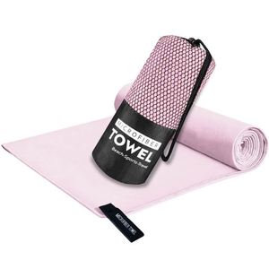 Serviette de sport en microfibre à séchage rapide, unie, de couleur unie, pour la salle de sport, l'extérieur, l'été, portable - Product Image 1