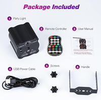 Projecteur Laser d'Intérieur pour Fêtes, Lampe Disco RGB, 60 Motifs, 7 Couleurs, Activé par le Son, Alimentation USB, DJ, Maison, Anniversaire, CRI 95 Élevé