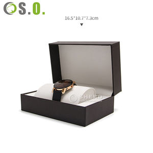 Boîte à bijoux de luxe haut de gamme en velours, étui à montre de qualité supérieure, présentoir cadeau carré, matériaux multiples, boîtes en cuir et en plastique - Product Image 3