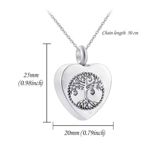 Frutta <span class=keywords><strong>Albero</strong></span> della Vita Collana di Gioielli per Le Ceneri Urna di Cremazione Keepsake Memoriale Dei Monili Della Collana per Le Donne Regali - Product Image 2