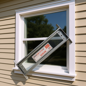 Persianas Ajustables de Aleación de Aluminio para Ventanas de 39.4-59.1 Pulgadas, Operación Manual, 2 Piezas, Diseño Minimalista Plateado - Product Image 2