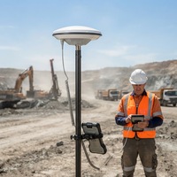 Antenne GNSS RTK à gain élevé 5,5 dBi TNC-K pleine bande GPS L1/L2/L5 GLONASS G1/G2/G3 BeiDou B1/B2/B3 Galileo E1/E5a/E5b pour applications terrestres