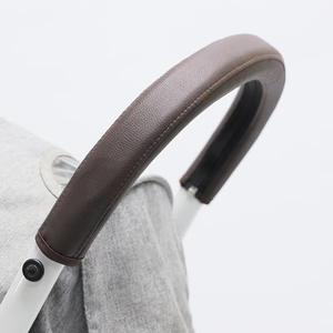 Cubierta protectora de cuero Pu para cochecito de bebé, accesorios para cochecito de bebé, cubierta de manija, Protector de <span class=keywords><strong>barra</strong></span> de empuje - Product Image 2
