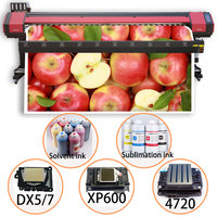 Impresora Plotter de 1.8m de Alta Calidad, Máquina de Impresión Digital de Vinilo para Pancartas Flexibles, Impresora de Gran Formato Xp600 I3200 con Tinta Eco Solvente