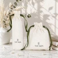 Bolsas de Yute de Algodón de Alta Calidad al por Mayor, Bolsa de Lino Reciclable con Cordón para Velas, Vajilla, Pulseras, Gafas, Anillos, Regalos