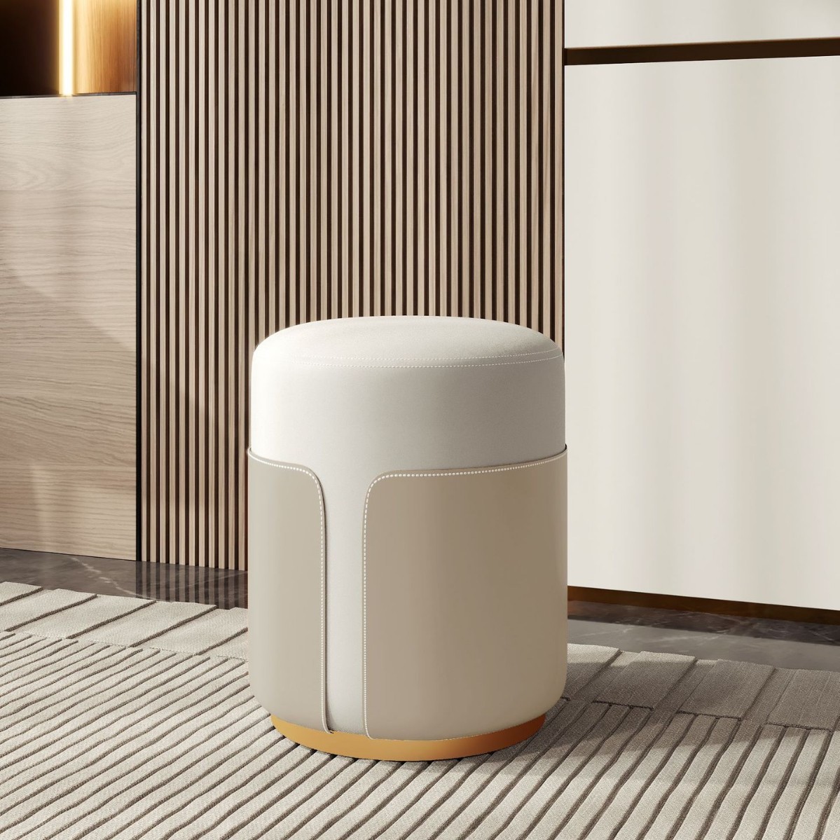 B1# Base dorée en acier au carbone couleur champagne blanc