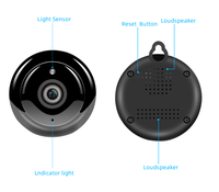 Kamera CCTV Mini V380 Full HD 1080P WiFi, Kamera Mini dengan Visi Malam IR, Deteksi Gerakan, Mendukung Kartu TF