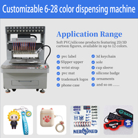 Machine à fabriquer des patchs 3D en PVC souple YSD, version étendue, machine automatique à goutter des patchs en caoutchouc PVC liquide, cœur PLC 220V