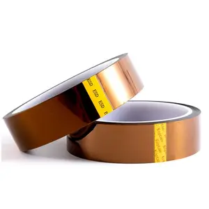 Amber 20mm Antistatic PI Polyimide Film Tape ESD Electronic Silicone Self Adhesive Polyimide Tape For PCB Masking