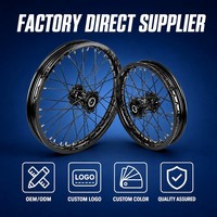 Ensemble de roues Arctic Leopard XE Pro S 17 pouces Supermoto pour moto électrique tout-terrain, moyeux en aluminium CNC, jantes à rayons en alliage, jeu de roues E-Bike Motard