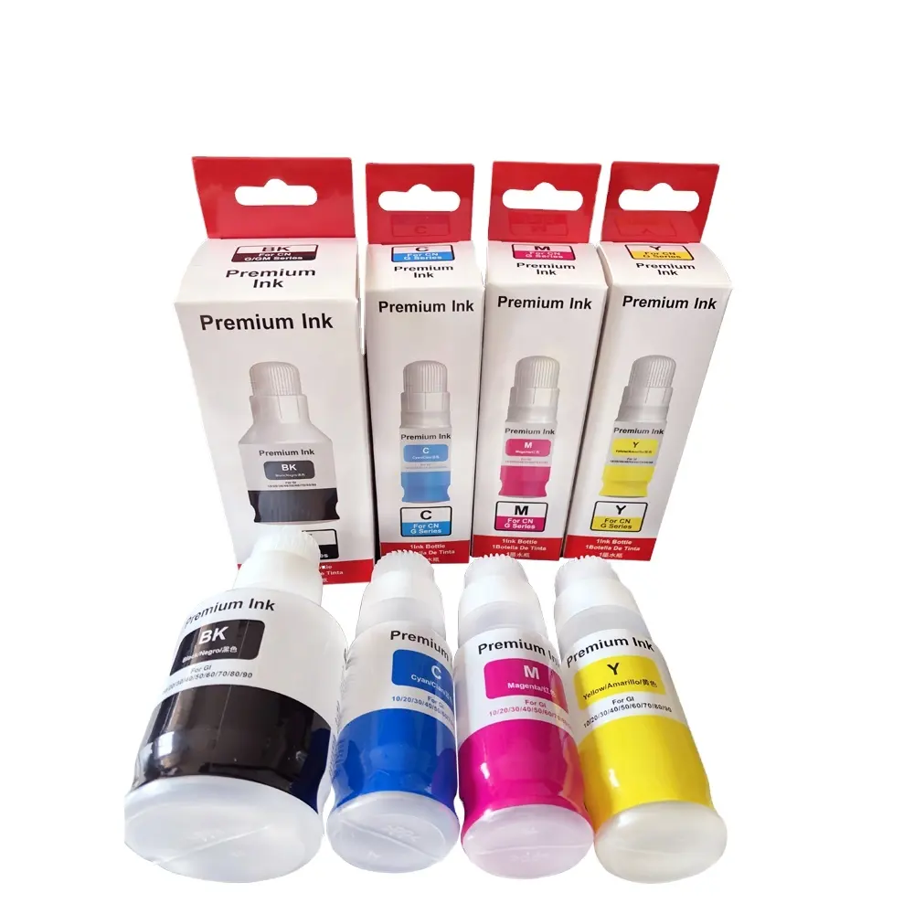 Dye or Pigment ink for Canon Pixma G5070/6070/5020/6020/5040/6040/5040/6040 desktop printers