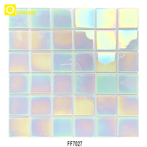 Mosaico <span class=keywords><strong>de</strong></span> Cristal Iridiscente <span class=keywords><strong>de</strong></span> Lujo para Piscina, Baño y Cocina, Venta al Por Mayor <span class=keywords><strong>de</strong></span> Fábrica - Product Image 6