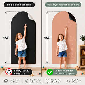 <span class=keywords><strong>Adesivi</strong></span> Murali Magnetici Rimovibili e Riutilizzabili a Forma di Arco, Personalizzabili <span class=keywords><strong>per</strong></span> Camerette e Decorazioni Domestiche - Product Image 1