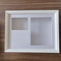 Meilleure vente noir blanc MDF ombre profonde boîte cadres 3D boîte photo cadre art photo cadre bébé main et empreinte cadre