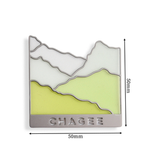 Imán de Refrigerador de Metal con Logotipo Personalizado, Recuerdo Turístico de Montaña, Forma Irregular - Product Image 6
