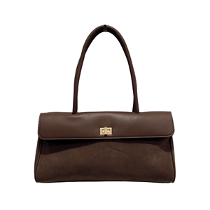 Flap Tote <strong>Bag</strong> with Turnlock PU Leather <strong>Women</strong> Handbag High Quality Factory Wholesale Fashion Lady Accessory Bolsa Mujer <strong>Satchel</strong> - Product Image 2