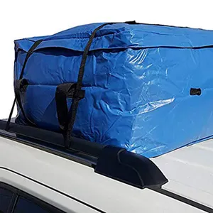 防水车顶货物袋适合所有硬顶汽车蓝色软汽车顶部货运车
