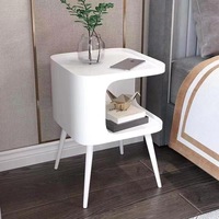 Table basse moderne minimaliste en métal de luxe, faite à la main, avec étagère de rangement pour le salon, meubles de maison