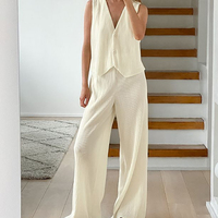 Haut court d'été à impression de lettres élégantes et personnalisés, ensembles de nouvelles tenues deux pièces à la mode pour les femmes/