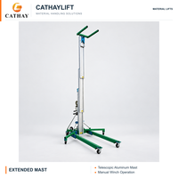Plateforme élévatrice manuelle équilibrée 280-340 kg, compacte et pliable, pour espaces étroits, 3,5-7,9 m, à commande manuelle, pour la sécurité