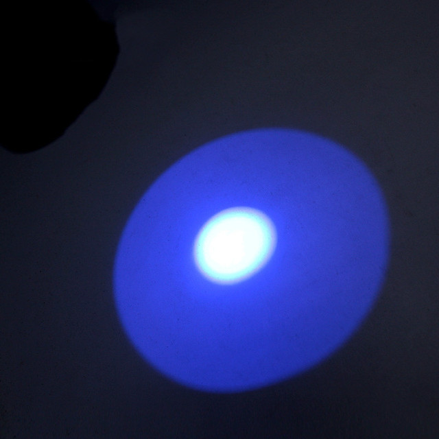 365nm Blacklight Lead Detection USB Rechargeable Aluminum Alloy UV LED Flashlight IP67 Rating 300-400M Beam Distance 5Watt