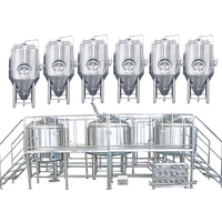 Ensemble complet d'équipement de brasserie de bière 5000 litres par lot ligne de production de bière ligne de fabrication de bière
