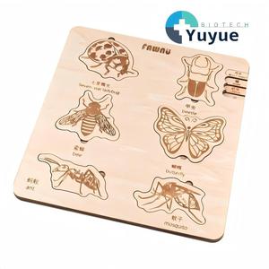 ปริศนาการเรียนรู้แมลงแบบหลายชั้น - ของเล่นไม้เพื่อการศึกษาสำหรับเด็กเพื่อการเรียนรู้เบื้องต้นเกี่ยวกับกายวิภาคของแมลงและวงจรชีวิต - Product Image 1