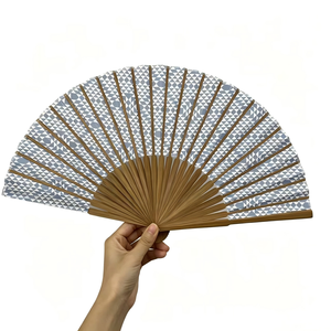 BSBH 2026 – Éventails pliables portables de luxe personnalisés <span class=keywords><strong>en</strong></span> tissu et <span class=keywords><strong>bambou</strong></span>, les plus vendus – Artisanat promotionnel <span class=keywords><strong>en</strong></span> <span class=keywords><strong>bambou</strong></span> - Product Image 4