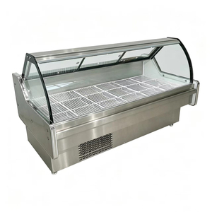 Vitrine réfrigérée commerciale à refroidissement direct avec éclairage LED, 2 portes, pour boucherie - Product Image 3