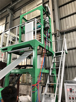 Machine de soufflage de film de co-extrusion à 3 couches biodégradable à grande vitesse ABC Sj 50/60 PE traitement HDPE LDPE PVC PP LLDPE