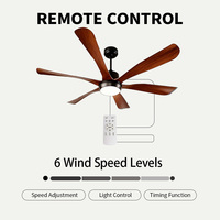 Ventilateur de plafond moderne noir de 60 pouces avec 5 pales en ABS, lumière LED, moteur BLDC, télécommande, lumière 3 couleurs, utilisation domestique et hôtelière