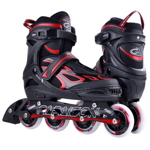 Patins inline com rodas regulares, patins inline com tamanho ajustável, 4 rodas grandes ou regulares, para crianças e adultos