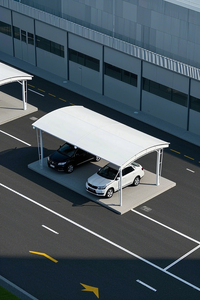 Tùy chỉnh kiến trúc hiện đại màng Sun tán mái hiên có thể thu vào cho xe ô tô kho không gian ngoài trời làm pvdf PTFE đổ - Product Image 2