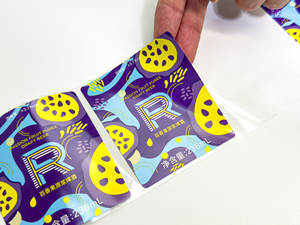 Nhà máy nóng bán biểu tượng tùy chỉnh vinyl dán không thấm nước dập nóng và Laminate kết thúc hình dạng tùy chỉnh cho bao bì thực phẩm - Product Image 4